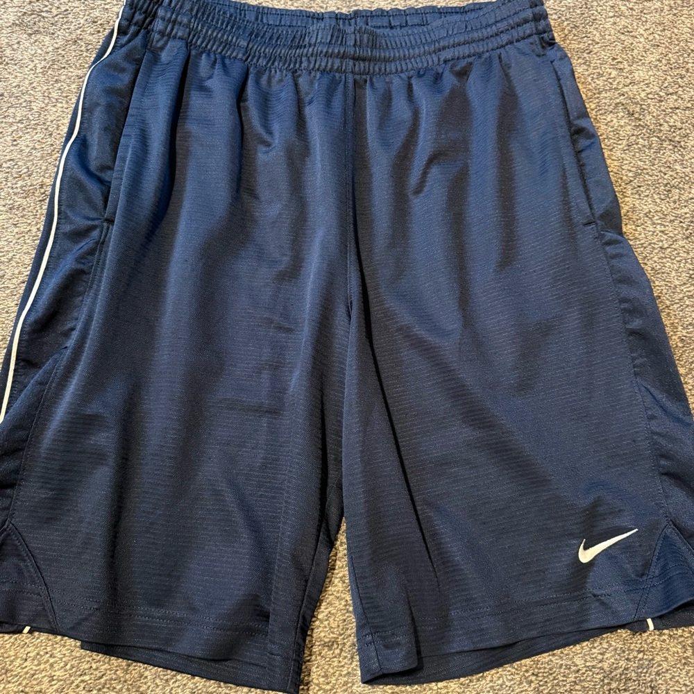 Nike Men's Dark Blue Athletic Shorts